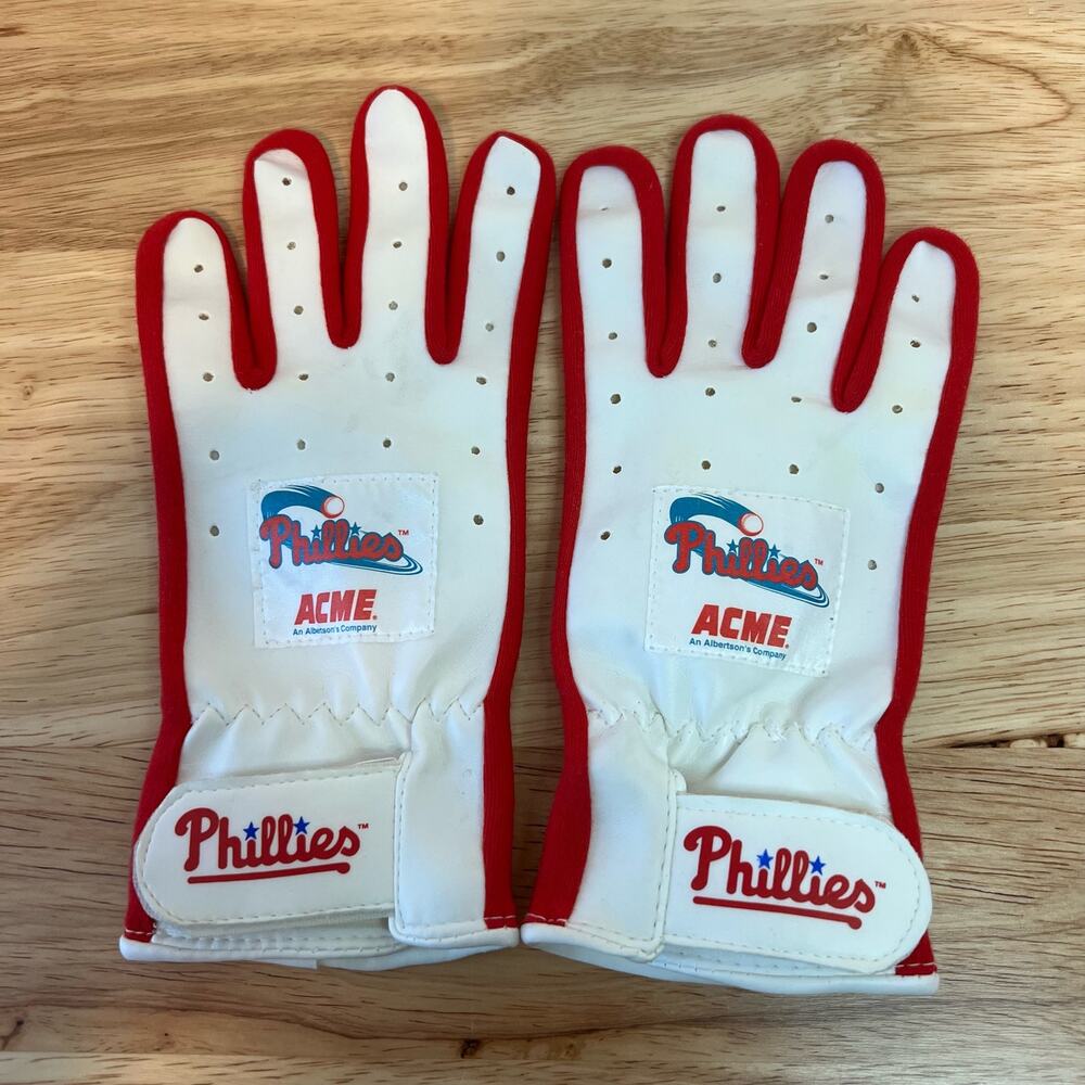 Philadelphia Phillies ACME Vintage MLB Baseball Retro Batting Gloves